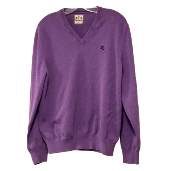 Men’s Vintage Express v-neck sweater. - Picture 2 of 8